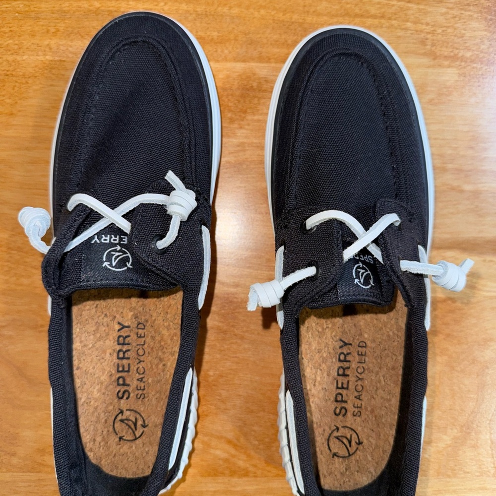 Sperry Black Canvas Sneakers - Picture 4 of 7